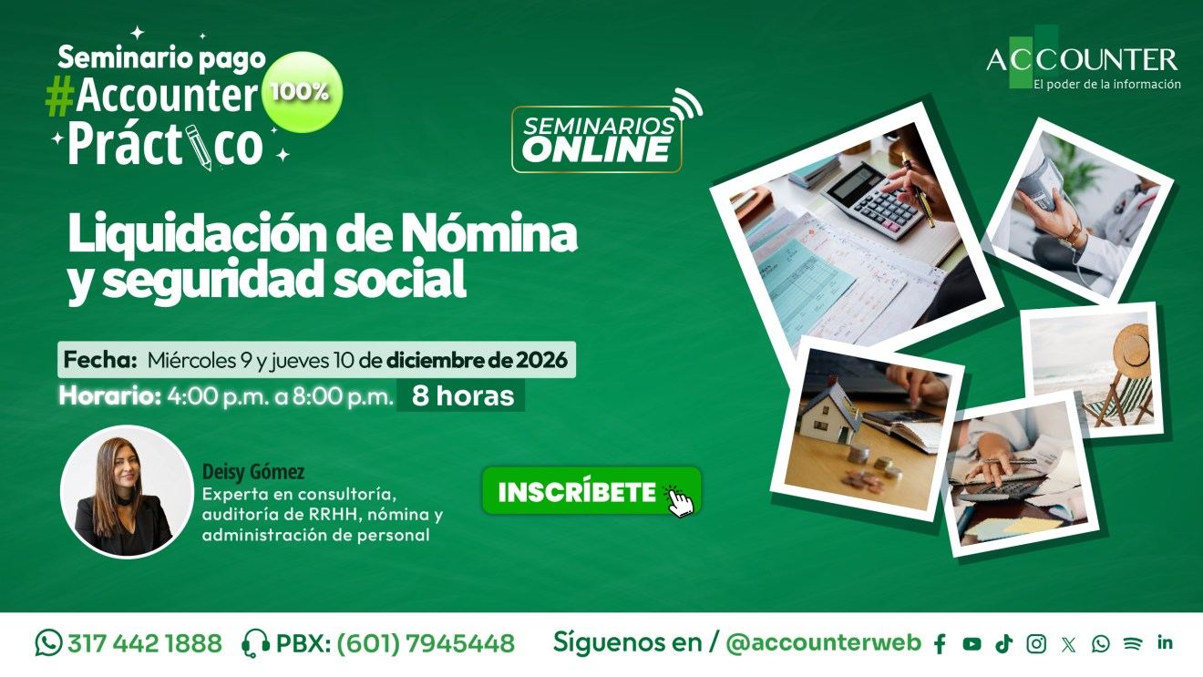 Taller práctico: Liquidación de nómina y seguridad social